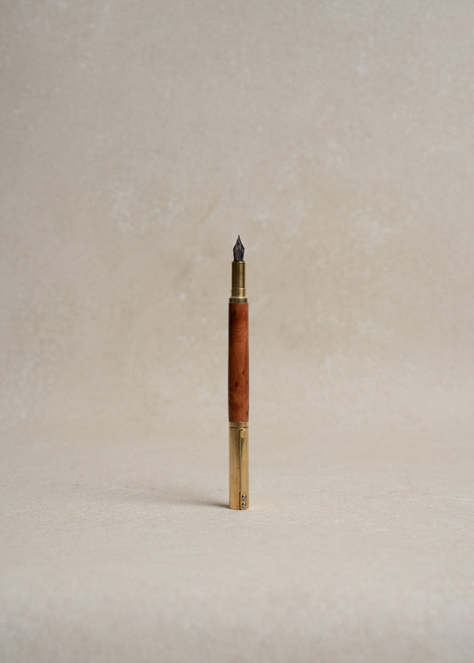 California Redwood & Brass Fountain Pen